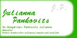 julianna pankovits business card